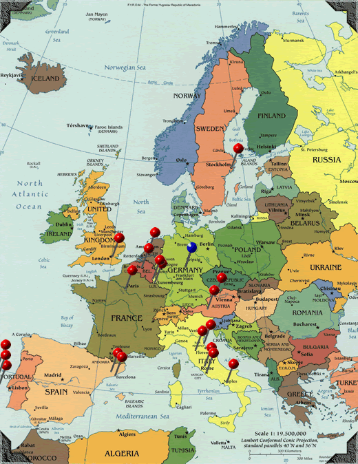 Map of Europe